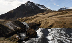Waterfalls on Skógá River