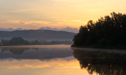 Comet Neowise and sunrise, Piekary